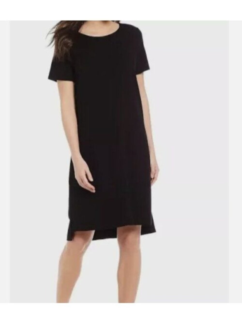 Eileen Fisher Tencel Point Jersey Dress - M